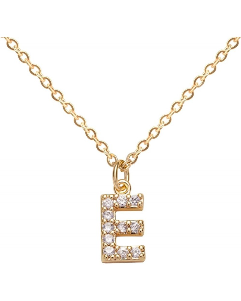 Women's Initial 14K Gold Plated Pendant Necklace - Special Love for Special You E $7.41 Necklaces