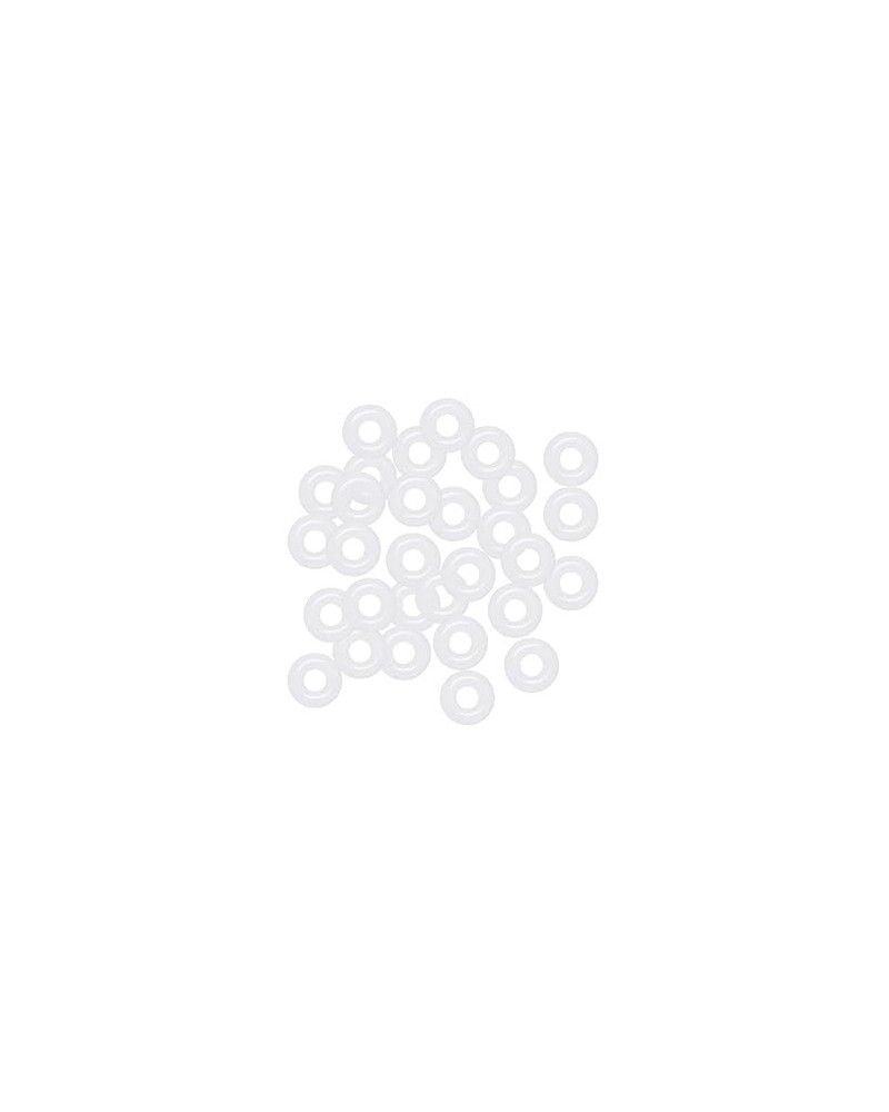 00G O-Ring White Rubber Perfect for Tunnels Plugs and Tapers, Also for Any Piercing Retainer Eyebrow, Labret, Industrial, Car...