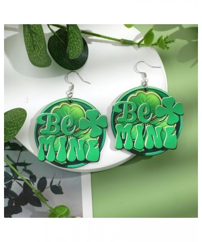 St. Patrick's Day Earrings Irish Green Clover Dangle Earrings Luck Drop Earrings for Women Girls St. Patrick's Holiday Jewelr...