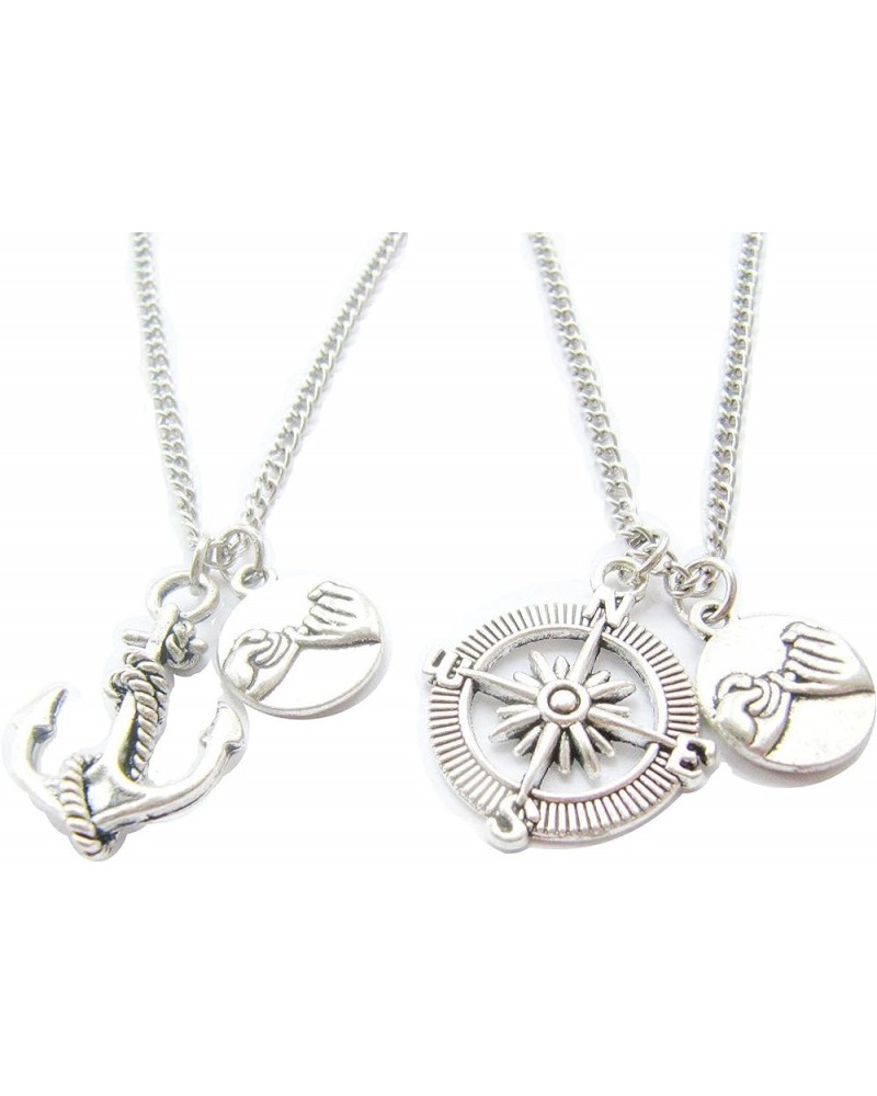 Pinky, Promise, Compass, Necklace, Pinky, Promise, Necklace, Birthday, Lovers, Friendship, Beset Friends Compass ,anchor and ...