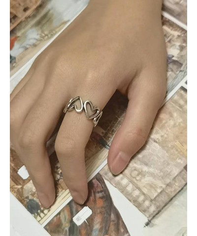 Vintage Silver Plated Knuckle Rings Set Fashion Adjustable Open Circle Finger Toe For Women Girls L $15.18 Rings