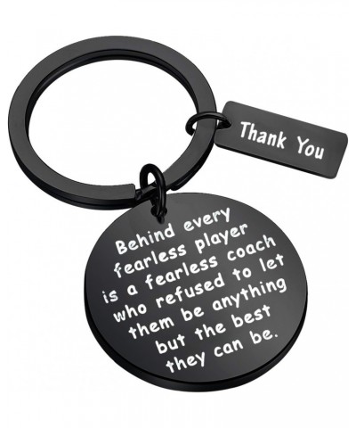 Coach Gifts Coach Keychain Behind Every Fearless Player Is A Fearless Coach Thank You Gift For Coach Coach Jewelry (Coach Bla...