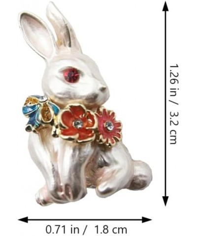 2pcs Rabbit Accessories Rabbit Brooch Pin Easter Badge Easter Bunny Breastpin Gifts for Pets Rabbit Lapel Pin Shawl Clasp Pin...