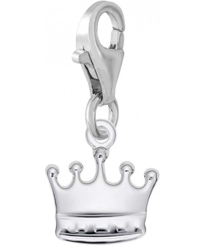 Crown Charm with Lobster Clasp Sterling Silver $17.50 Bracelets