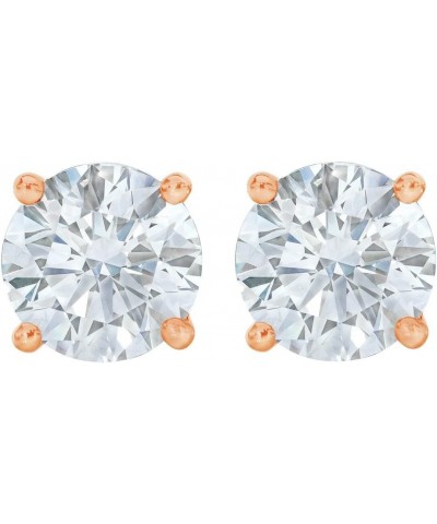 Round Diamond stud (IGI Certified 0.70 ct & up) Plus Quality ScrewBack 14K from 0.04ct - 2.00ct Rose Gold 0.6 carats $30.73 E...