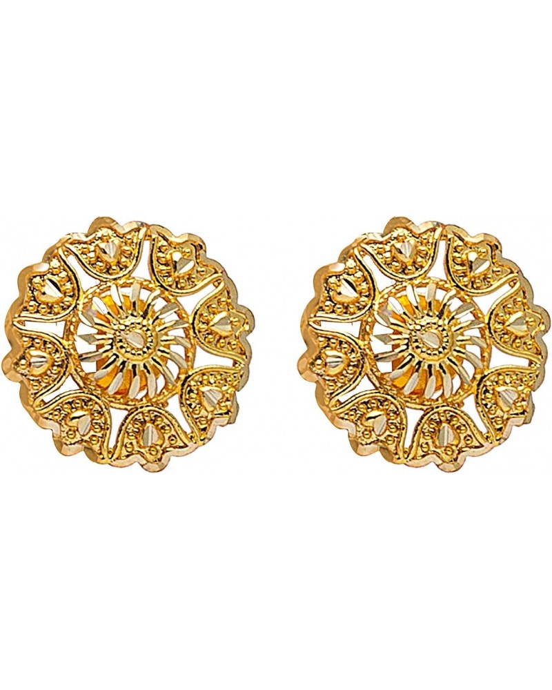 Traditional Indian Gold Plated Small Size Stud Earring for Women (SJE_29) $8.99 Earrings