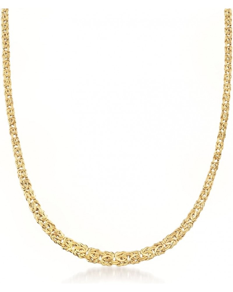 14kt Yellow Gold Graduated Byzantine Necklace 20.0 Inches $528.00 Necklaces