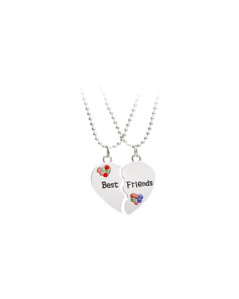 Best Friends Forever and Ever Necklace with Crystal Broken Heart Charm Pendant Set Friendship Necklace 3 $4.07 Necklaces