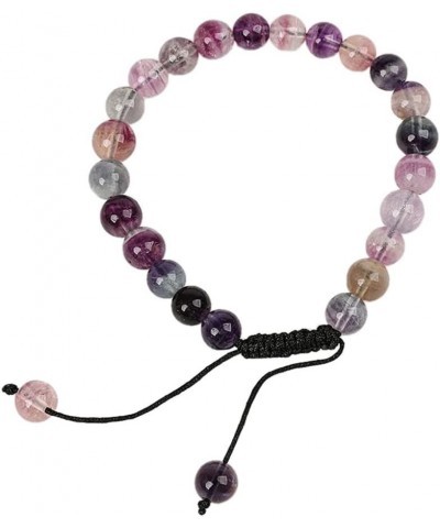 Natural Agate Gemstone Crystal Beads Unisex Adjustable Bracelet 8mm… Colorful Yaoshi $5.55 Bracelets