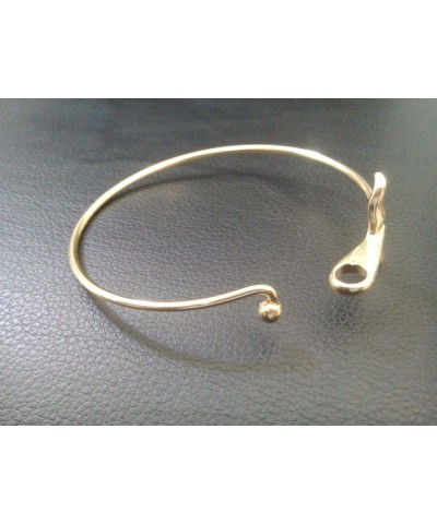 Sea Jewelry Easy Open Whale Tail Buckle Bangle Cuff gold $10.59 Bracelets