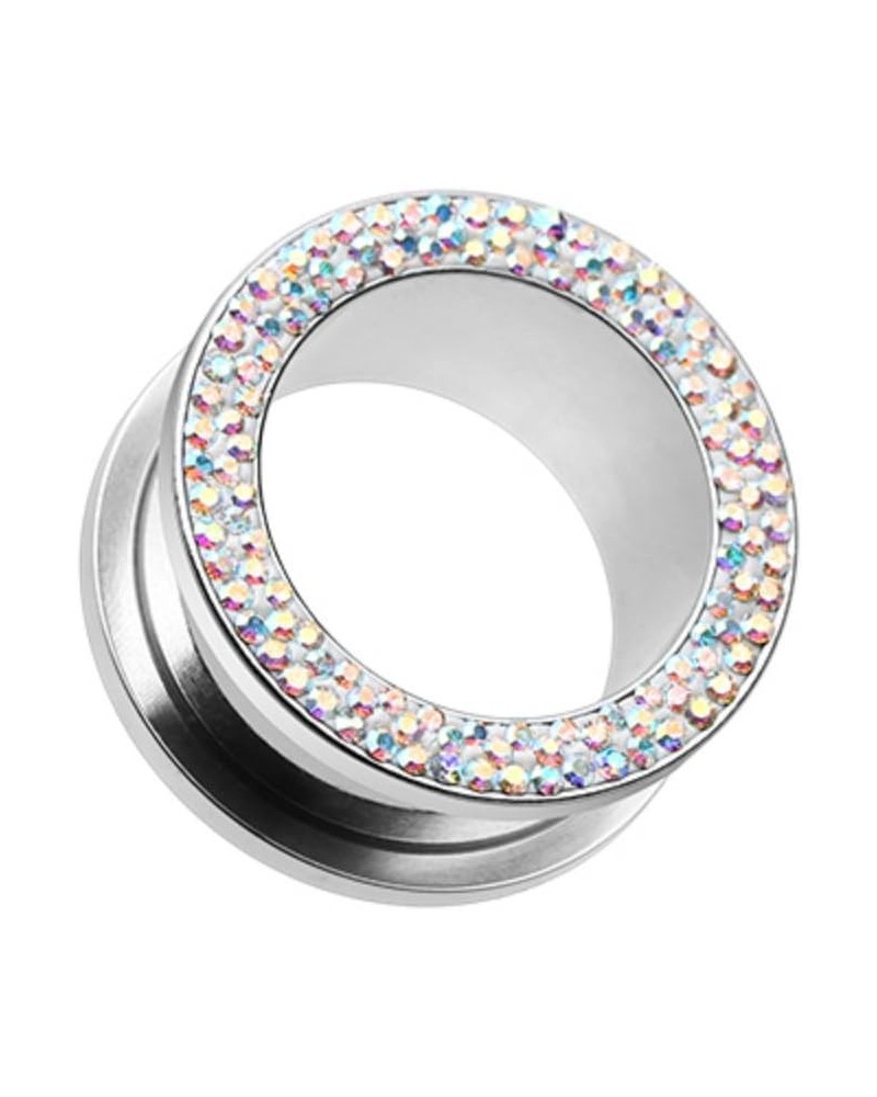 Multi-Sprinkle Dot Multi Gem Screw-Fit Ear Gauge WildKlass Tunnel Plug (Sold as Pairs) 5/8" (16mm) Aurora Borealis $15.84 Bod...