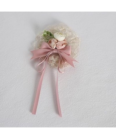 Rose Flower Hair Clips Hairpins Rose Brooch Floral Pin Up Lolita Headpieces for Women Wedding Party Mother's Day (Blue) Pink ...