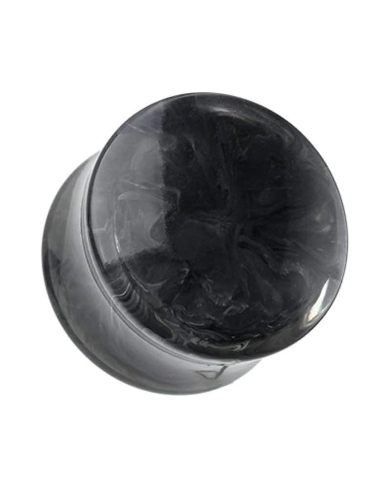 Lava Infused Double Flared Ear Gauge Plug 1/2" (12.5mm), Black $10.44 Body Jewelry