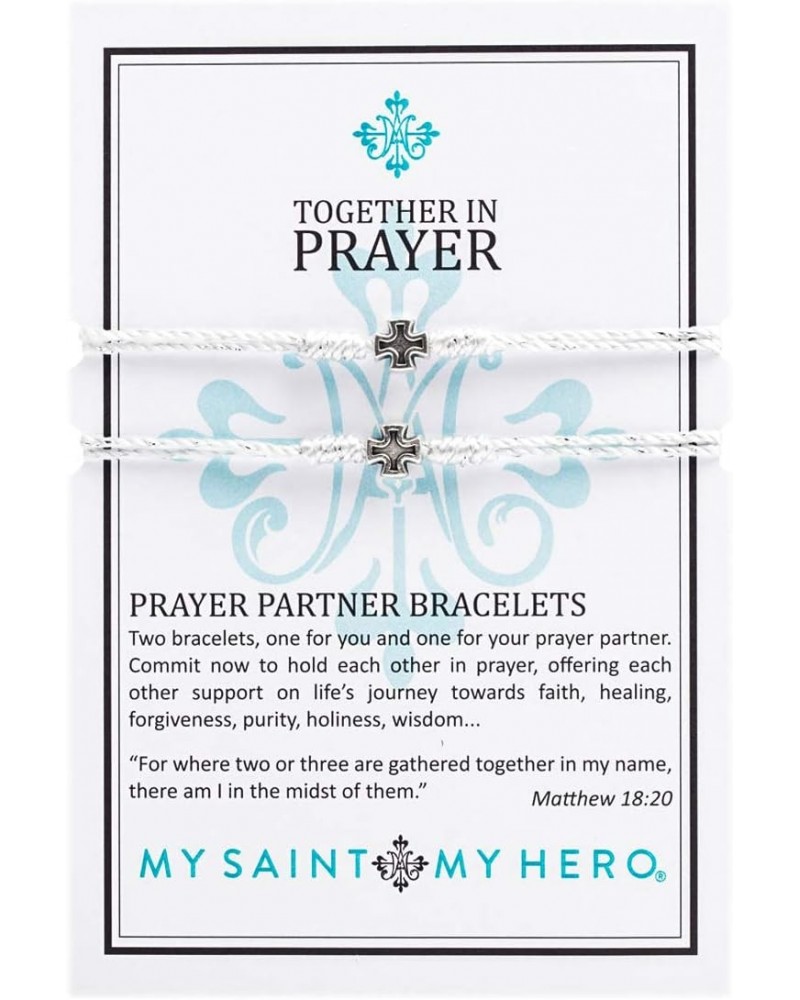 Together in Prayer - Prayer Partner Bracelets - Metallic Silver/Silver $13.23 Bracelets