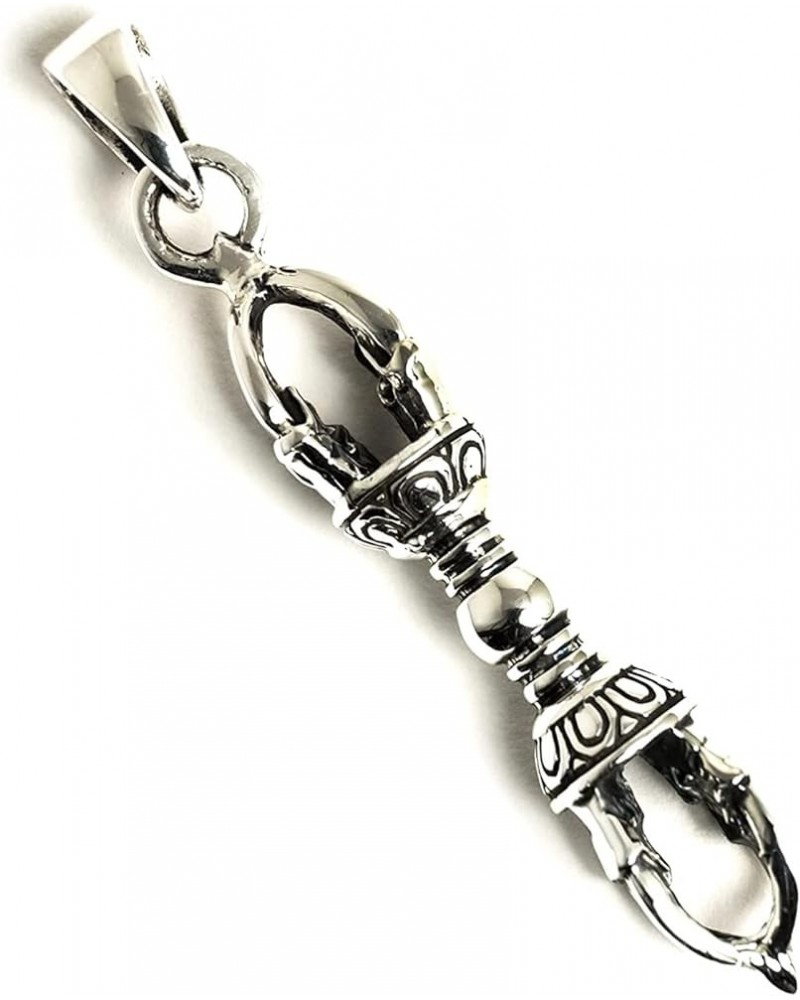 COSUMOSU Tibetan Buddhist Vajra Dorje Cross Amulet 925 sterling silver Pendant for Men Vajra Dorje 0.35 $14.43 Pendants