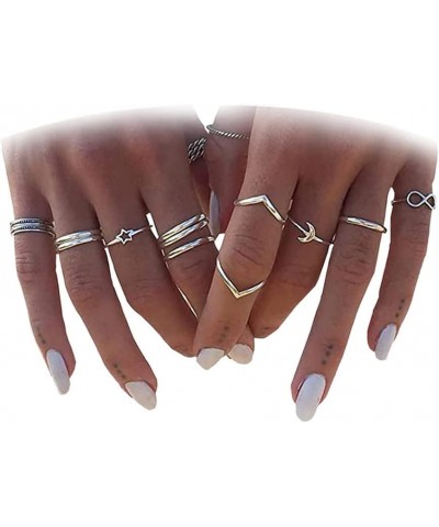 Gold Rings for Women Non Tarnish Teen Girl Gifts Trendy Stuff Stackable Rings for Teen Girls Boho Knuckle Rings Set Midi Pink...