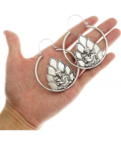 Ethnic Bali Jhumka Jhumki Lotus Mexico Gypsy Dangle Earrings Traditional Ear Studs with Gift Box Elephant Antique Silver $7.9...