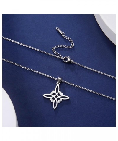 Witches Knot Bracelet Necklace Celtic Knot Wiccan Necklace for Women $12.82 Necklaces