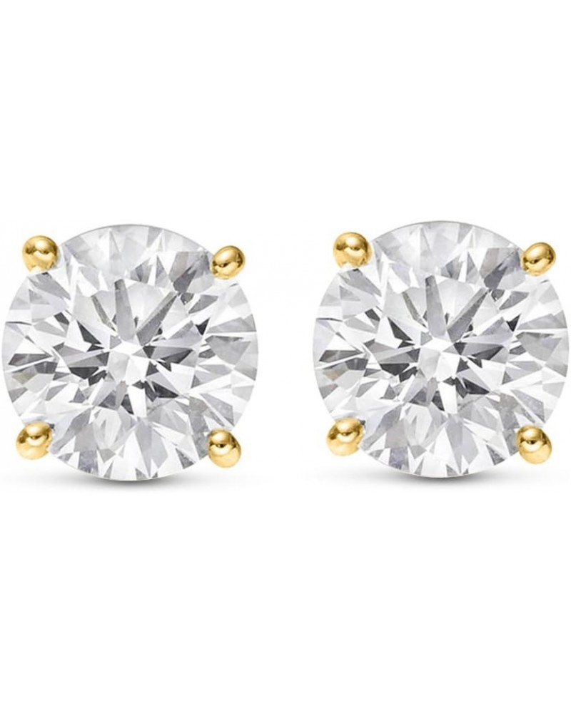 3/4-5 IGI Certified LAB-GROWN Round Cut Diamond Earrings 4 Prong Push Back Value Collection (D-E COLOR, VS1-VS2 CLARITY) 1.5 ...