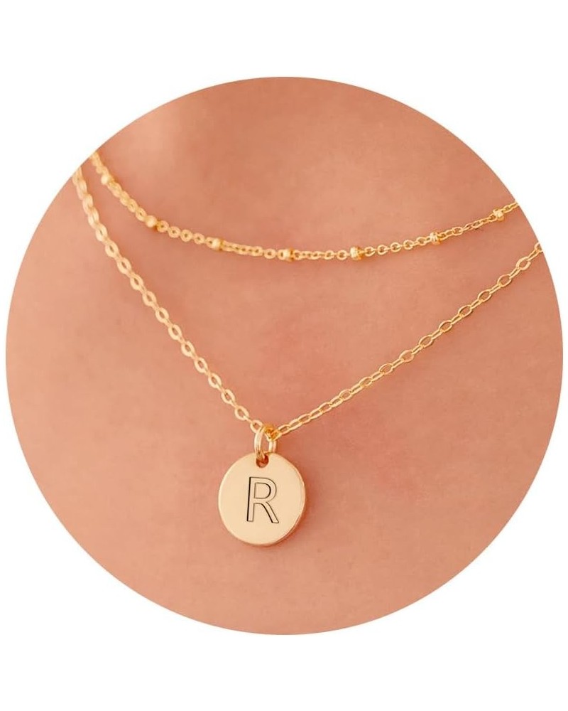 Gold Necklaces for Women Trendy - Personalized Pendant Necklace, Dainty Satellite Chain | 16K Gold Plated Necklace Letter A-Z...