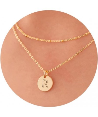 Gold Necklaces for Women Trendy - Personalized Pendant Necklace, Dainty Satellite Chain | 16K Gold Plated Necklace Letter A-Z...