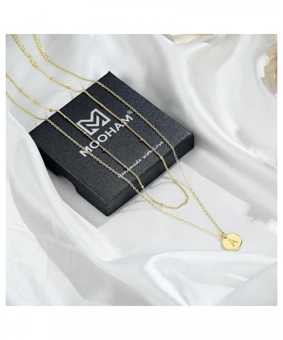 Gold Necklaces for Women Trendy - Personalized Pendant Necklace, Dainty Satellite Chain | 16K Gold Plated Necklace Letter A-Z...