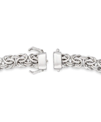 Sterling Silver Byzantine Bracelet With Magnetic Clasp 7.0 Inches $47.94 Bracelets