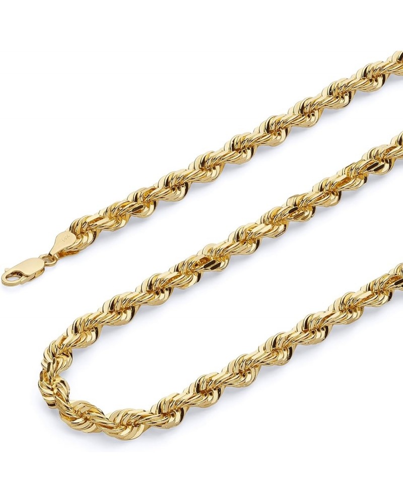 14K Solid Gold Heavy Rope Chains (Select Options) 26 Inches Yellow Gold $1.00 Necklaces