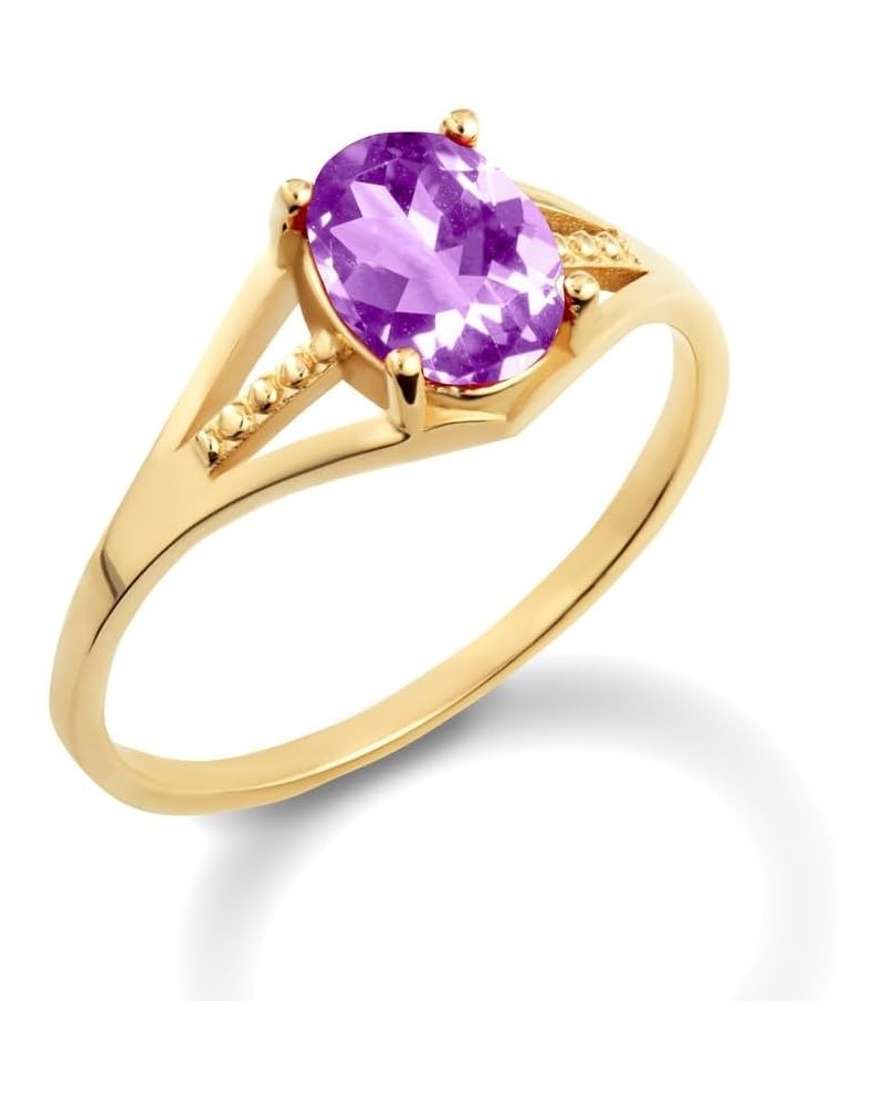 10K Yellow Gold Ladies Ring Available in Gemstone with multiple ring sizes B. Amethyst $86.10 Rings