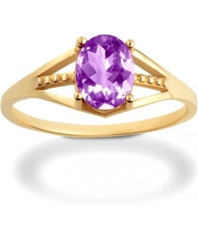 10K Yellow Gold Ladies Ring Available in Gemstone with multiple ring sizes B. Amethyst $86.10 Rings