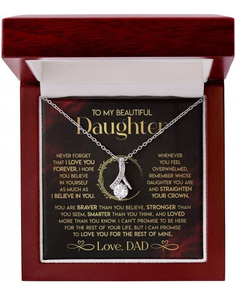 To My Daughter Necklace Gift From Dad, Daughter Necklace Gift From Father, Gifts For Daughter From Father, Gift From Dad for ...