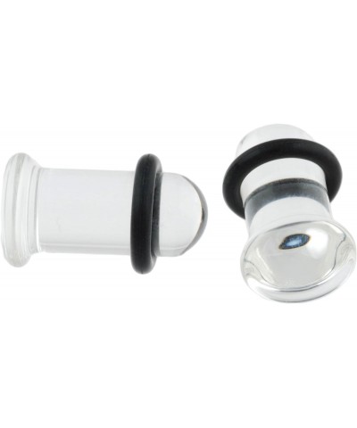 Pair of Clear Glass Single Flared Plugs: 1g $20.43 Body Jewelry