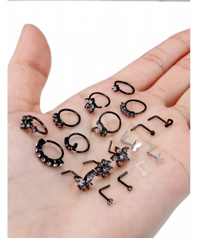 Nose Rings Nose Studs Nose Ring Nose Stud Nose Rings Hoops Nose Piercings Nose Rings Studs Nose Rings for Women Nose Piercing...