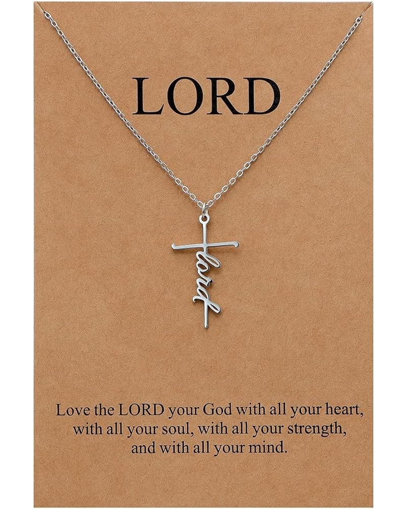 Faith Cross Necklace for Women Religious Gifts for Women Christian Jewelry Gifts for Women 50-Lord $11.59 Necklaces