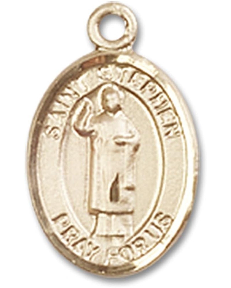 14 Karat Gold Catholic Patron Saint Medal Petite Charm Pendant, 1/2 Inch Saint Stephen the Martyr $100.58 Pendants