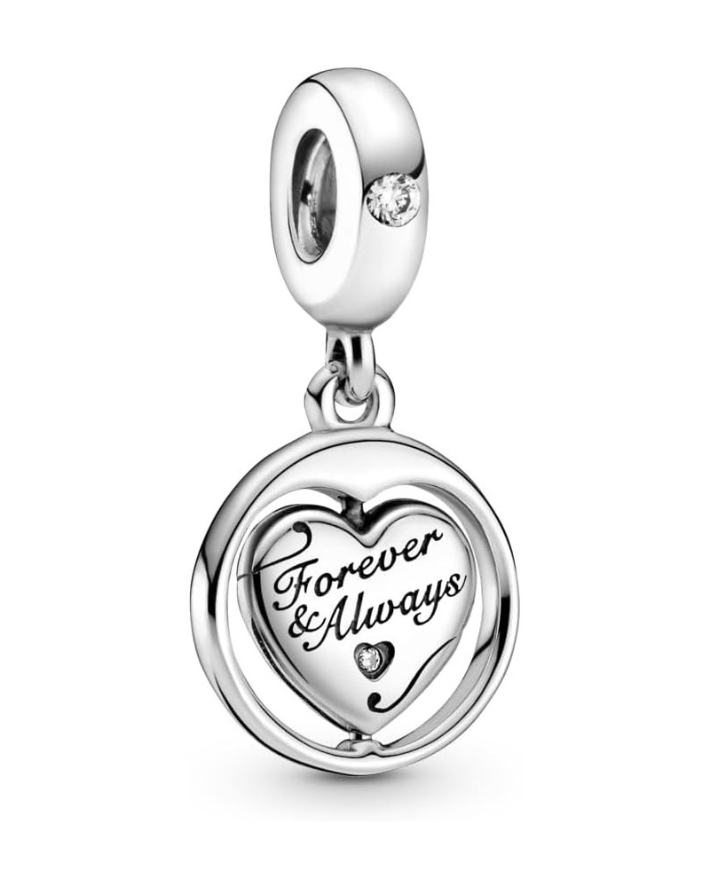 Spinning Forever & Always Soulmate Dangle Charm - Compatible Moments Bracelets - Jewelry for Women - Gift for Women in Your L...