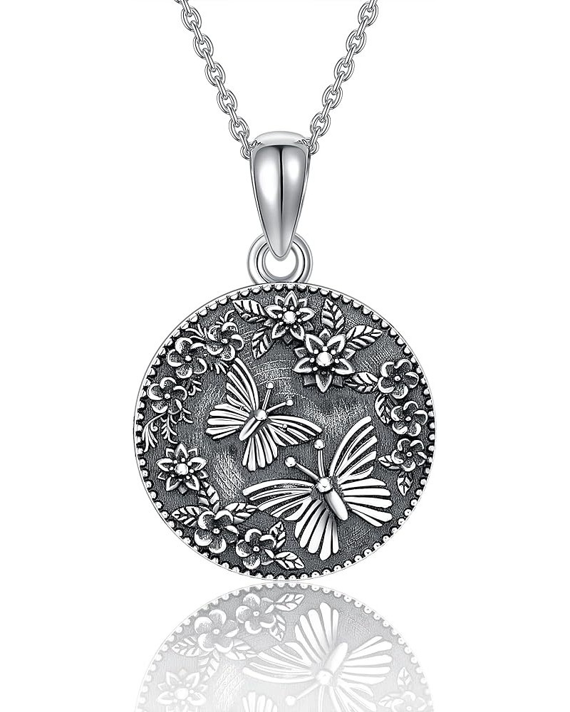 Personalized 925 Sterling Silver Sunflower/Tree of Life/Angel Wing Locket Necklace That Holds Pictures Custom Photo Sunflower...