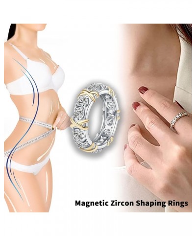 Magnetology Moissanite Diamond Ring 7 Purple 2PCS $8.54 Rings