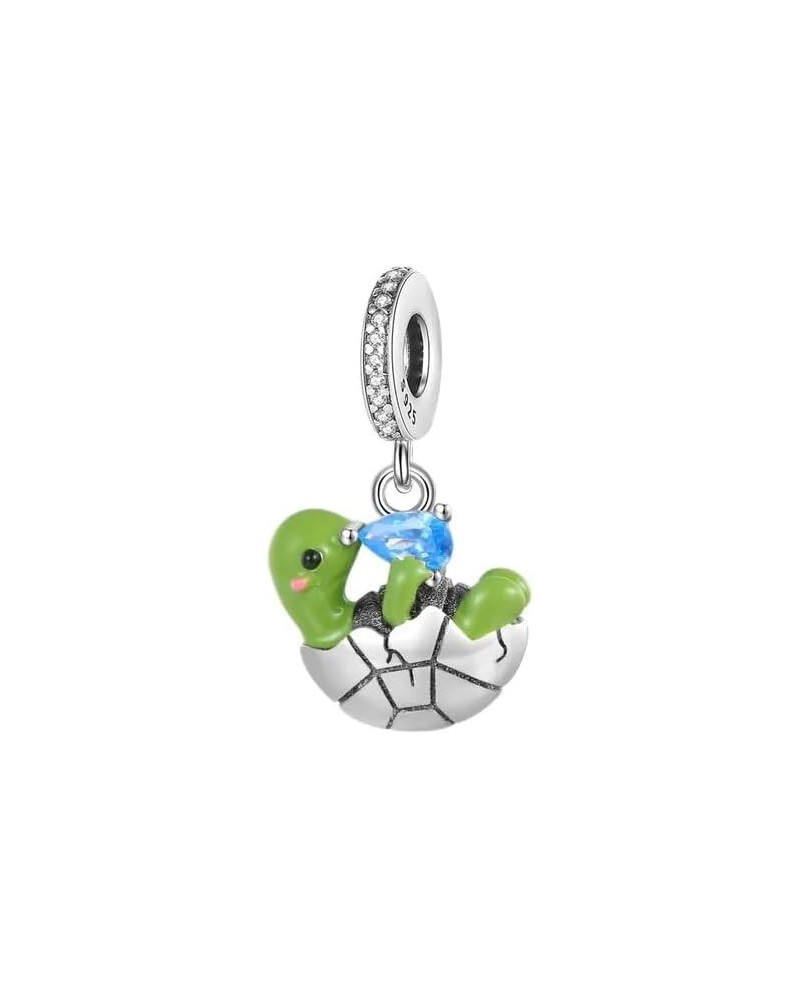 Sea Turtle Charms Fit Bracelets Octopus Starfish 925 Silver Bulldog Dolphin Jellyfish Beads Jewelry SSS-1401 SJT272 $9.24 Bra...