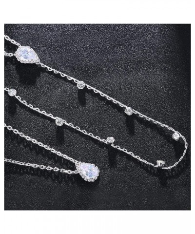 Rhinestone Crystal Back Chain Jewelry for Women Bride Backless Rhinestone Waterdrop Body Chain Belly Waist Necklace Wedding D...