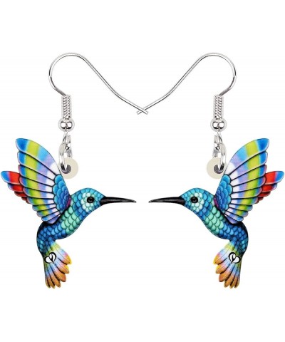 Fun Flying Hummingbird Earrings Acrylic Cute Bird Dangle Jewelry Spring Summer Novelty Gifts for Women Girls Charms Sky $7.14...