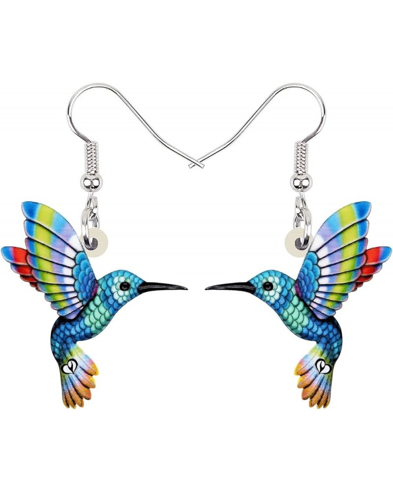 Fun Flying Hummingbird Earrings Acrylic Cute Bird Dangle Jewelry Spring Summer Novelty Gifts for Women Girls Charms Sky $7.14...