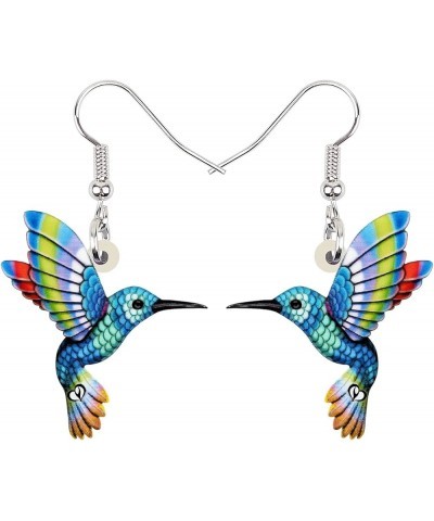 Fun Flying Hummingbird Earrings Acrylic Cute Bird Dangle Jewelry Spring Summer Novelty Gifts for Women Girls Charms Sky $7.14...