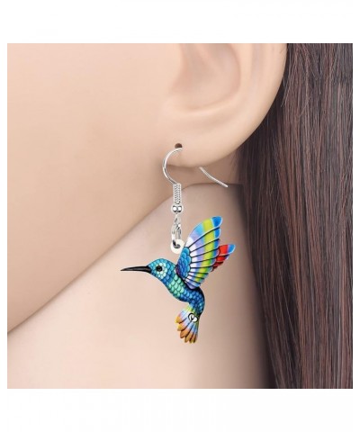 Fun Flying Hummingbird Earrings Acrylic Cute Bird Dangle Jewelry Spring Summer Novelty Gifts for Women Girls Charms Sky $7.14...