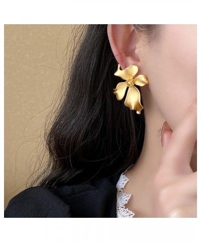 Flower Hoop Drop Earrings for Women Boho Resin Petal Drop Earrings for Girls Acrylic Dangle Earrings Jewelry Gifts 19 $6.88 E...