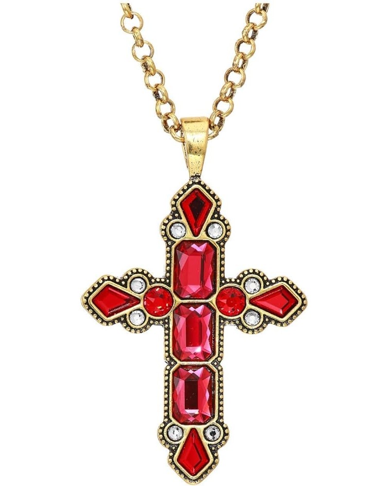 32" Cross Statement Necklace One Size Rafaelian Bright Gold $23.40 Necklaces