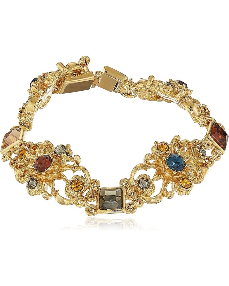 Ben-Amun Arabian Nights Collection Swarovski Crystal Gold Plated New York Fashion Jewelry Station Gold Bracelet $79.73 Necklaces