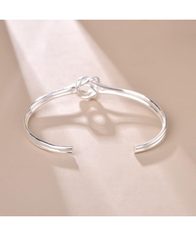 Sterling Silver Bangle Bracelets for Women 925 silver Cuff Bracelet Adjustable Jewelry Fashion Simple Open Bangles Cuff Jewel...