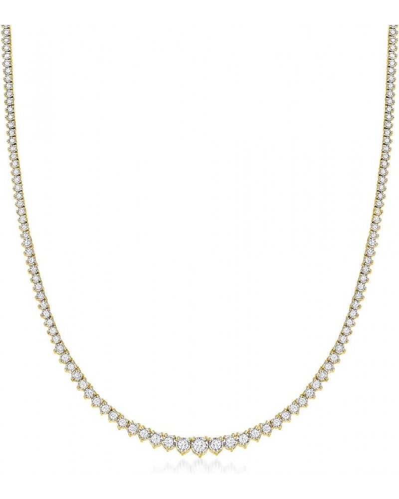 3.00 ct. t.w. Diamond Tennis Necklace in 18kt Gold Over Sterling 20.0 Inches $560.00 Necklaces