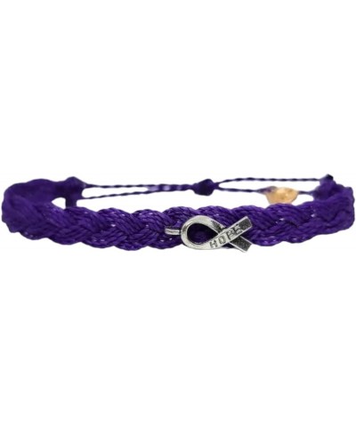 Pancreatic Cancer Awareness Bracelets, In Support of Loved Ones Battling Cancer Braided Style $11.39 Bracelets